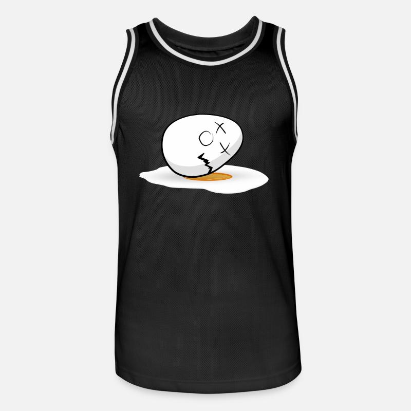 Happy Easter easter egg - Men's Basketball Jersey - black/white