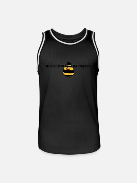Inspector Barnabee - Men's Basketball Jersey - black/white