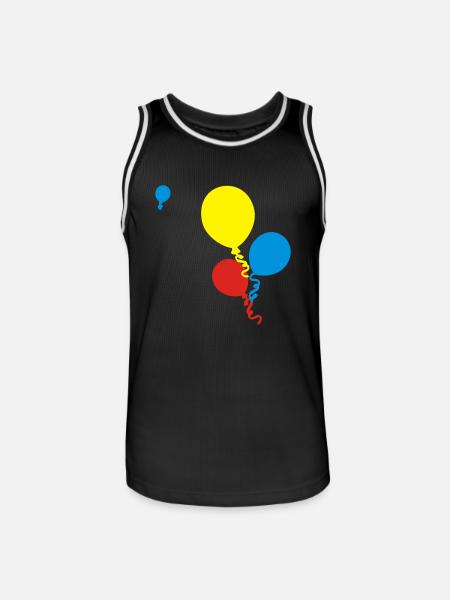 ballons - Männer Basketball-Trikot - Schwarz/Weiß