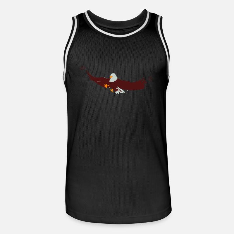 Eagle | Eagle > Vectorgraphic - Men's Basketball Jersey - black/white