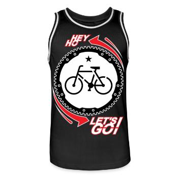 HEY HO - VÉLO - ALLONS-Y! - Maillot de basket Homme - noir/blanc - Devant - AI Model Male 185 dark (185cm)