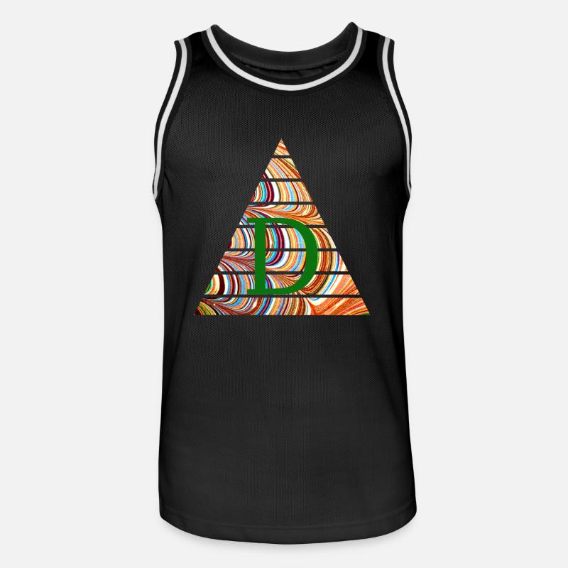 Triangle E 56 D - Maillot de basket Homme - noir/blanc