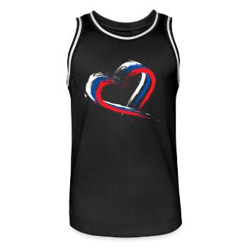 Slovakia - Men's Basketball Jersey - black/white - Front - AI Model Male 185 dark (185cm)