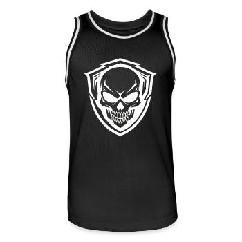 Army War Military Uniform Force Soldier Camouflage - Men's Basketball Jersey - black/white - Front - AI Model Male 185 dark (185cm)