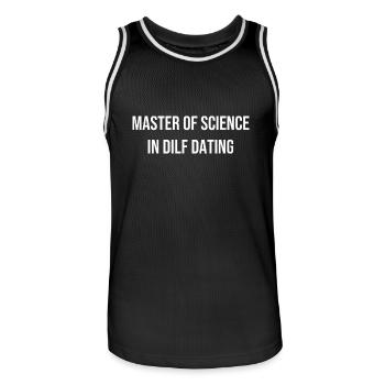 The Father Angler - Men's Basketball Jersey - black/white - Front - AI Model Male 185 dark (185cm)