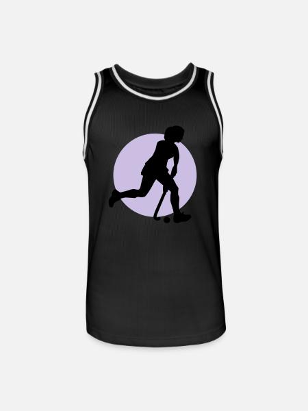 hockey_woman_b_2c - Men's Basketball Jersey - black/white