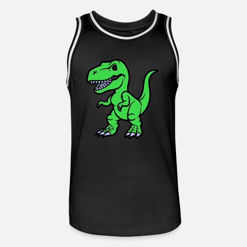 Bande dessinée T Rex - Maillot de basket Homme - noir/blanc