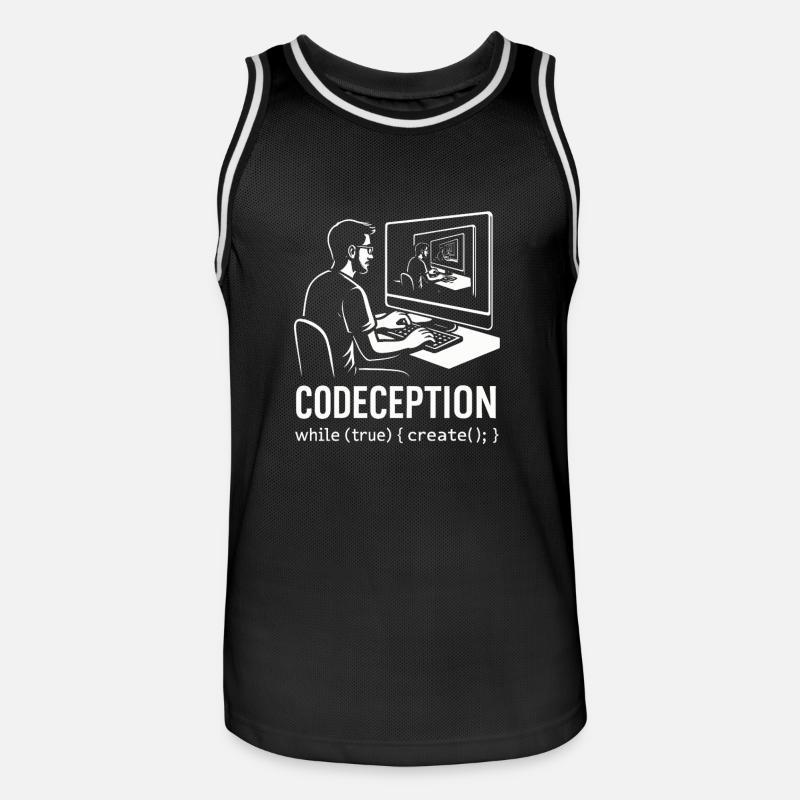 Codeception - Men's Basketball Jersey - black/white