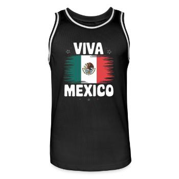 Mexico Mexico Mexican Spanish - Men's Basketball Jersey - black/white - Front - AI Model Male 185 dark (185cm)