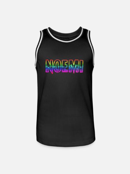 noemi rs rainbow - Men's Basketball Jersey - black/white