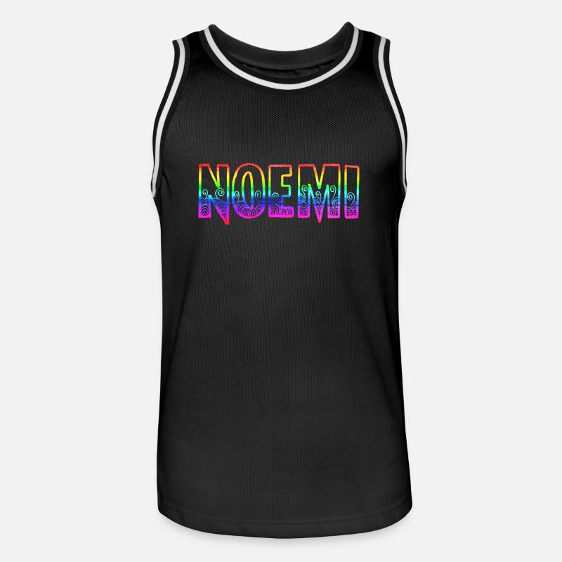 noemi rs regenbogen - Männer Basketball-Trikot - Schwarz/Weiß