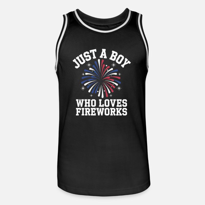 Pyrotechnics Fireworks Pyrotechnics - Men's Basketball Jersey - black/white