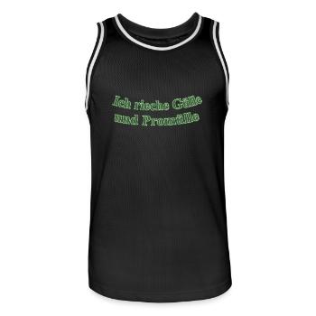 Gülle und Promülle - Männer Basketball-Trikot - Schwarz/Weiß - Vorne - AI Model Male 185 dark (185cm)