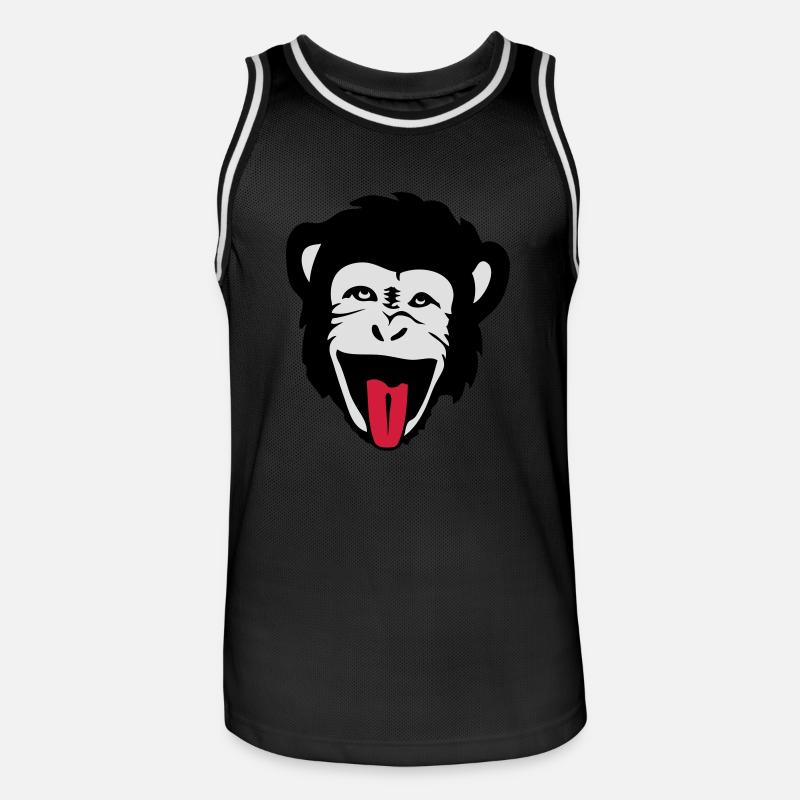 monkey gorilla monkey Header1 - Men's Basketball Jersey - black/white