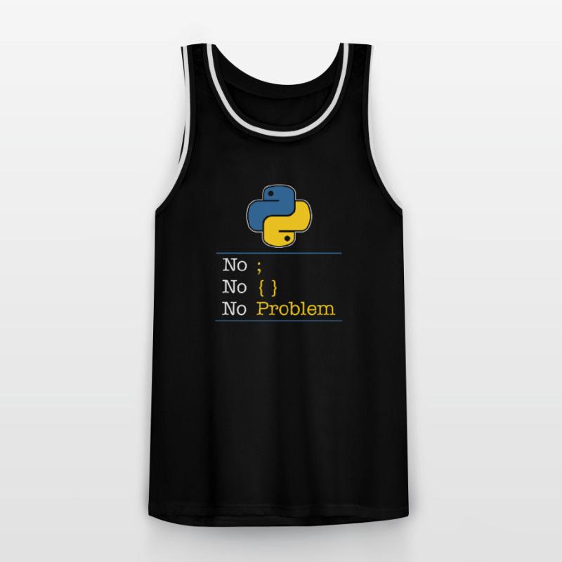 Python no problem Männer Basketball-Trikot