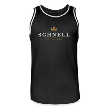 Quick Original Family Logo - Men's Basketball Jersey - black/white - Front - AI Model Male 185 dark (185cm)