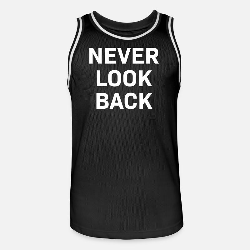 Never Look Back white - Maillot de basket Homme - noir/blanc