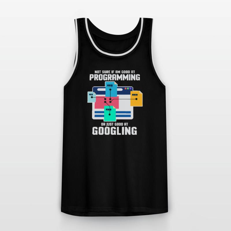 Programmer Programming IT Computer Gift Men's Basketball Jersey
