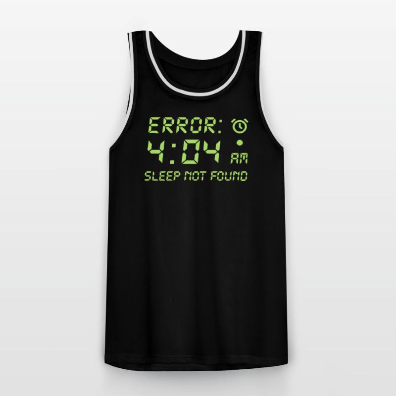 Error 404, sleep not found programmer gamble Men's Basketball Jersey