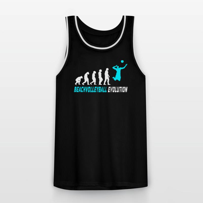Conception d'évolution de volleyball de plage / idée cadeau Maillot de basket Homme