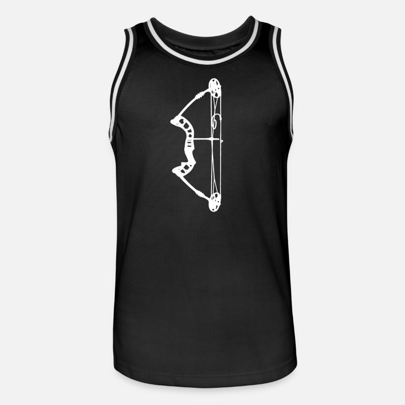 Bogenschießen Bogenjäger Bogenjagd - Männer Basketball-Trikot - Schwarz/Weiß
