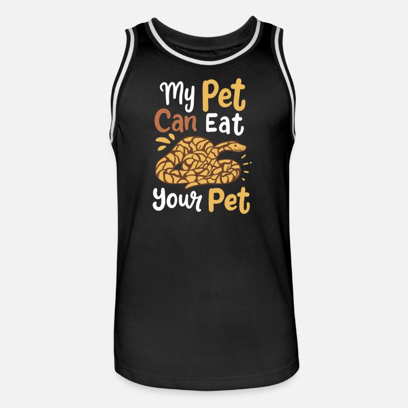 Python Snake Snake Owner - Men's Basketball Jersey - black/white