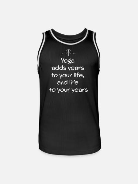 Yoga - Men's Basketball Jersey - black/white