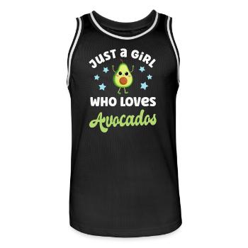 Avocado - Männer Basketball-Trikot - Schwarz/Weiß - Vorne - AI Model Male 185 dark (185cm)