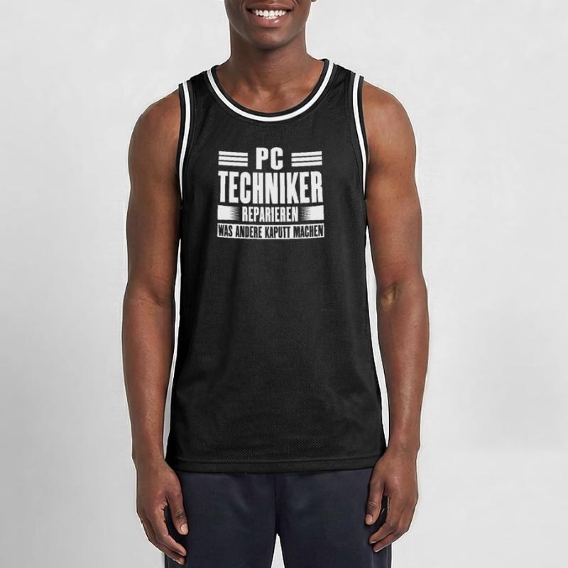 Service Technician Support Solution Devis Service PC Maillot de basket Homme