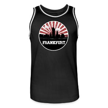 Francfort Skyline Match à domicile - Maillot de basket Homme - noir/blanc - Devant - AI Model Male 185 dark (185cm)