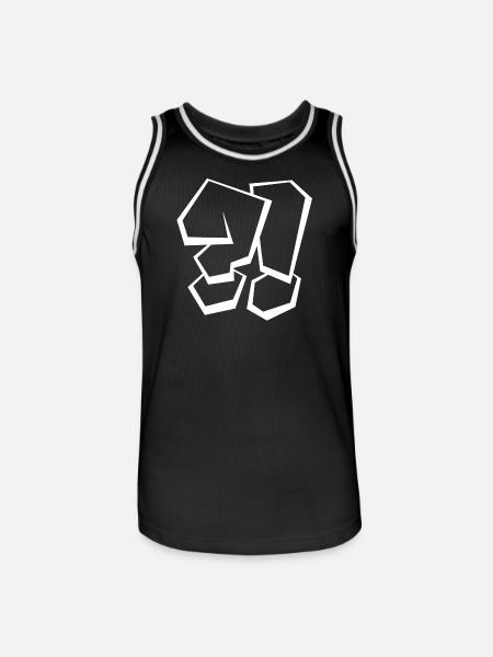 WTF why why why ?! - Men's Basketball Jersey - black/white