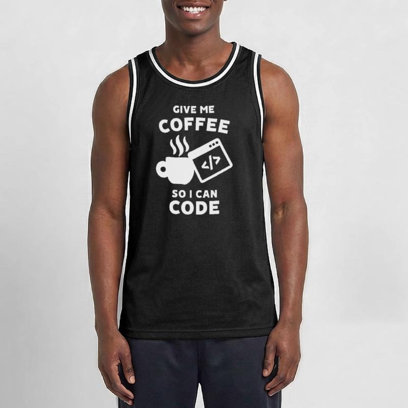 Déclaration de carrière Work Coder Gagner de l’argent Maillot de basket Homme