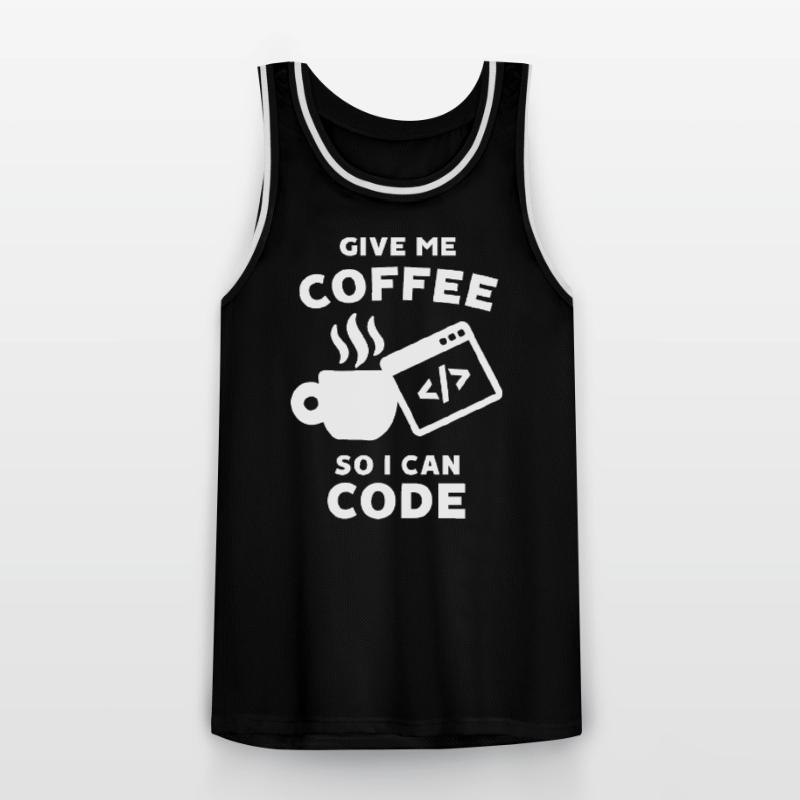 Déclaration de carrière Work Coder Gagner de l’argent Maillot de basket Homme