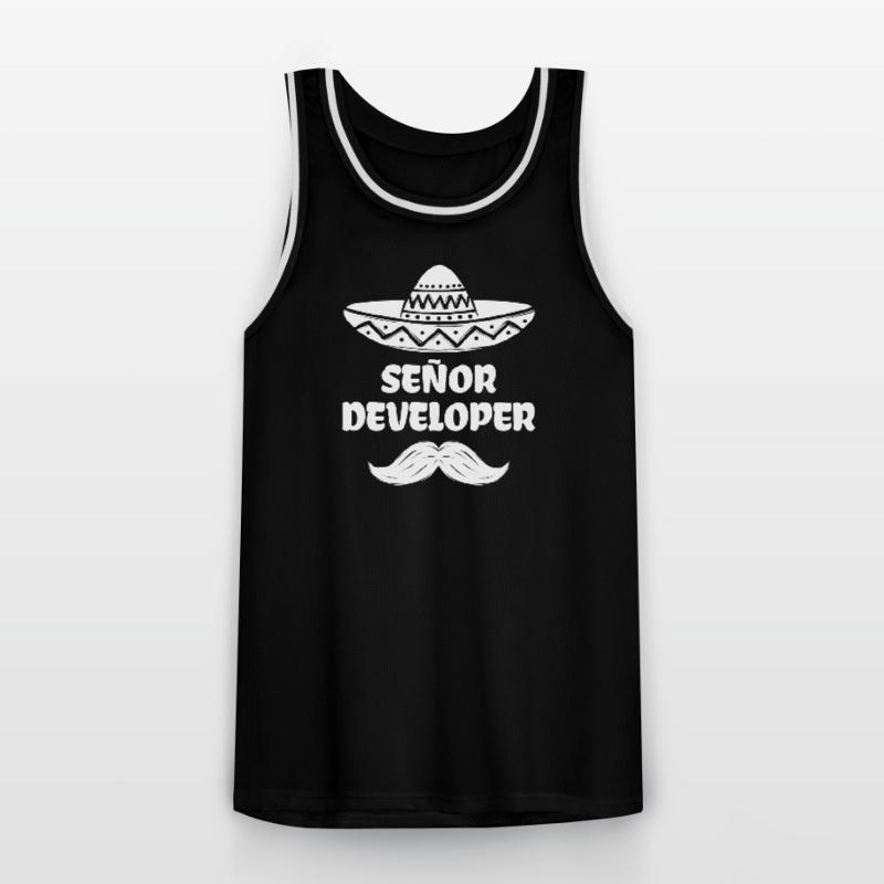 Déclaration du développeur Code Informatique Geek Scripting Maillot de basket Homme