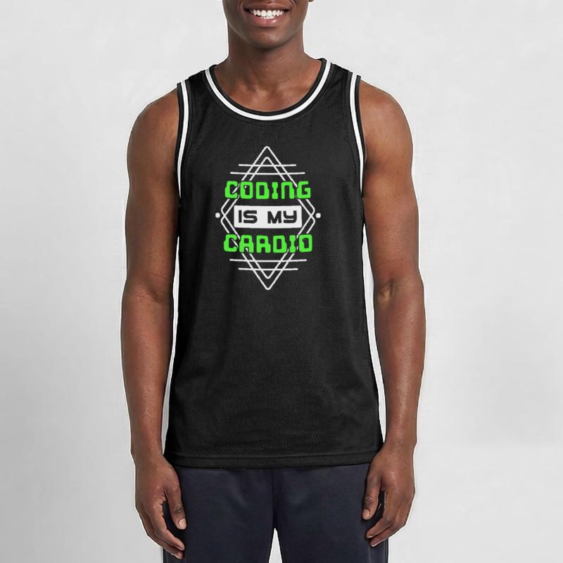 Developer Statement Code Scripting Web Developer Men's Basketball Jersey