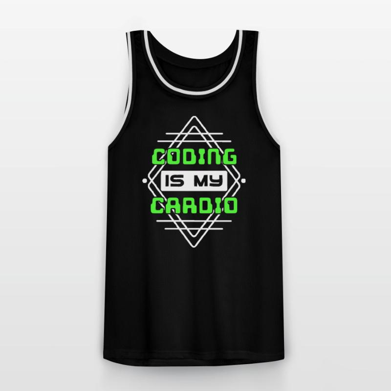 Developer Statement Code Scripting Web Developer Men's Basketball Jersey