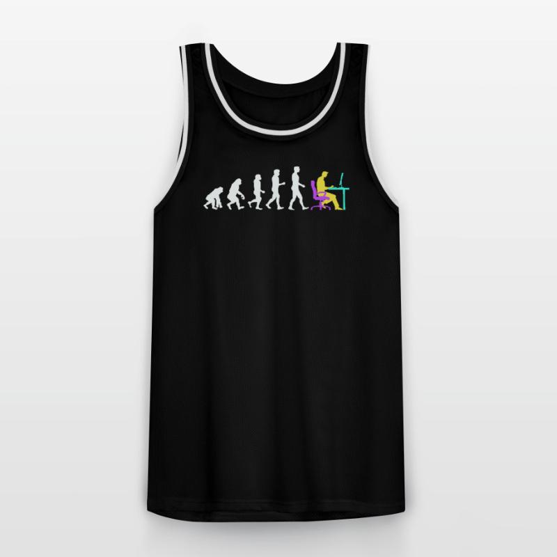 Developer Evolution Computergeek Open Source Men's Basketball Jersey