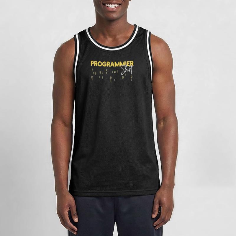 Developer Statement Coden Scripting Web Developer Men's Basketball Jersey