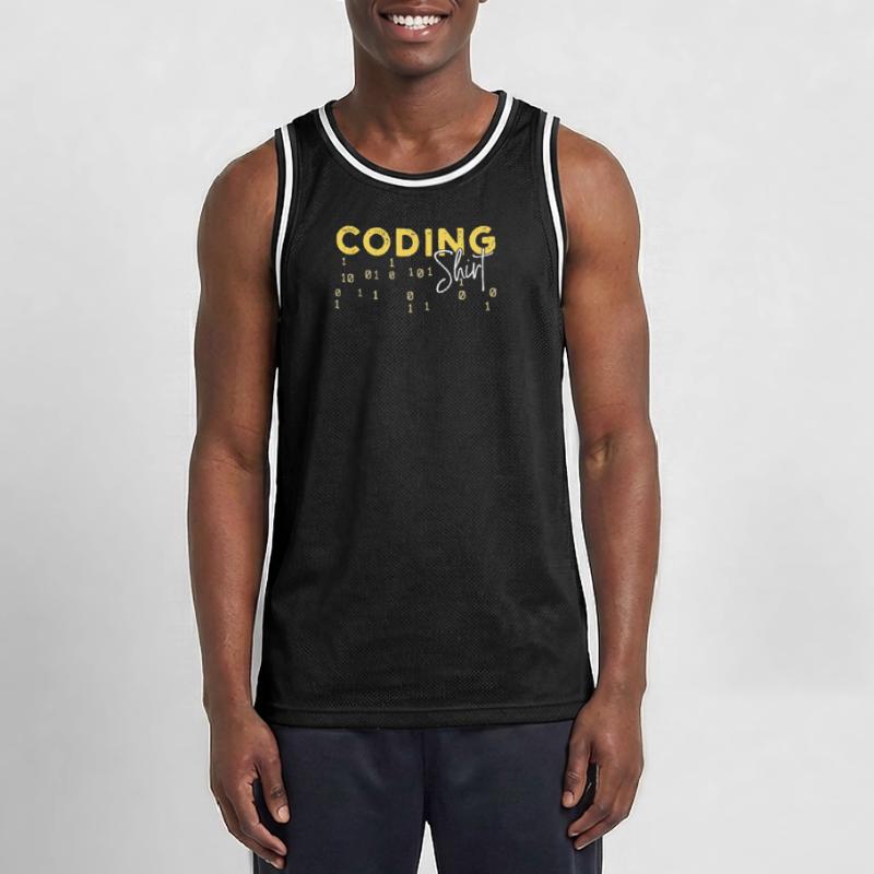 Coden Statement Développeur Programmeur Scripting Maillot de basket Homme