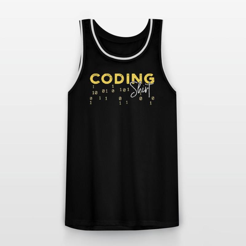 Coden Statement Developer Programmer Scripting Men's Basketball Jersey