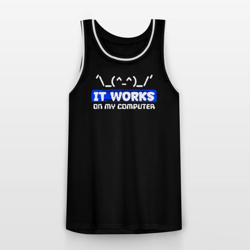 Debug Statement Bug Correction du code de script Développeur Maillot de basket Homme