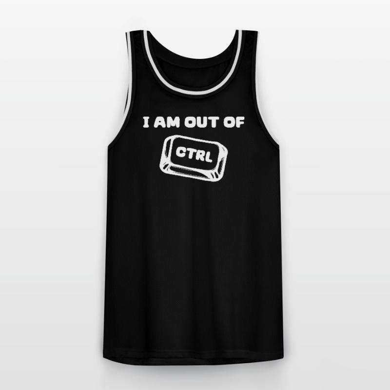 Developer Cooler Saying Scripting Code Computer Men's Basketball Jersey