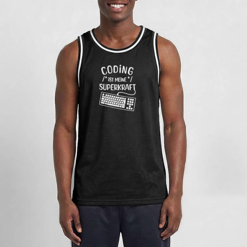 Instruction de script de code Développeur Computergeek Maillot de basket Homme