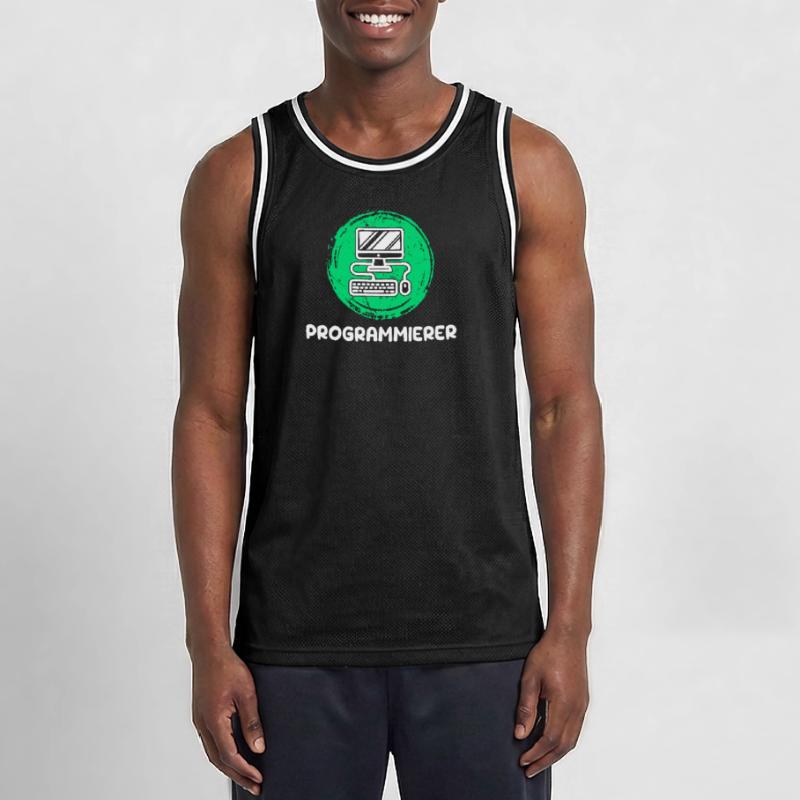 Computer Freak Scripting Developer Programmer Men's Basketball Jersey