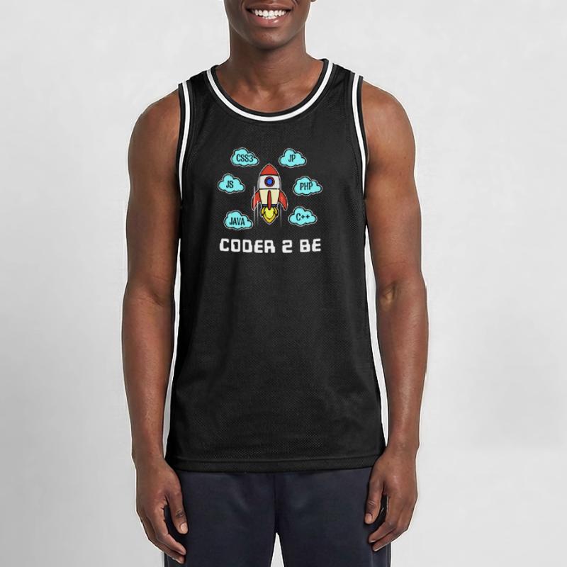 Déclaration du développeur Css Php Java C++ Programmeur Maillot de basket Homme