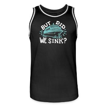 Kreuzfahrtschiff Kreuzfahrt - Männer Basketball-Trikot - Schwarz/Weiß - Vorne - AI Model Male 185 dark (185cm)