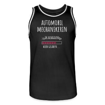 Automobilmechanikerin Ausbildung Beruf Geschenk - Männer Basketball-Trikot - Schwarz/Weiß - Vorne - AI Model Male 185 dark (185cm)