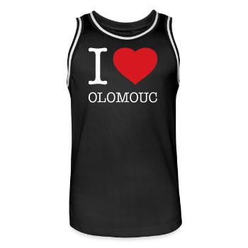 J’ADORE OLOMOUC - Maillot de basket Homme - noir/blanc - Devant - AI Model Male 185 dark (185cm)