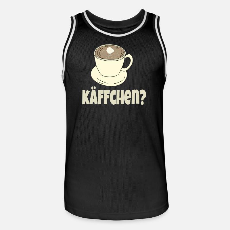 kaffeetasse kaeffchen - Männer Basketball-Trikot - Schwarz/Weiß