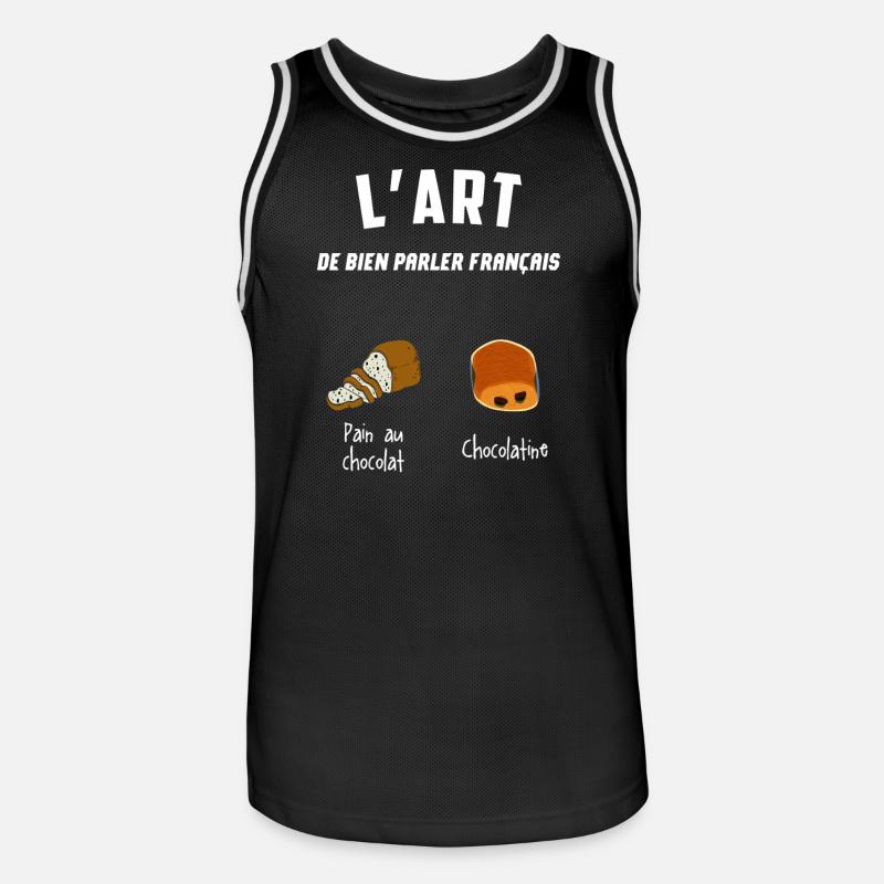 Fierté Sud Ouest Gift Idea - Men's Basketball Jersey - black/white